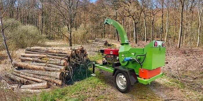 diesel wood chipper