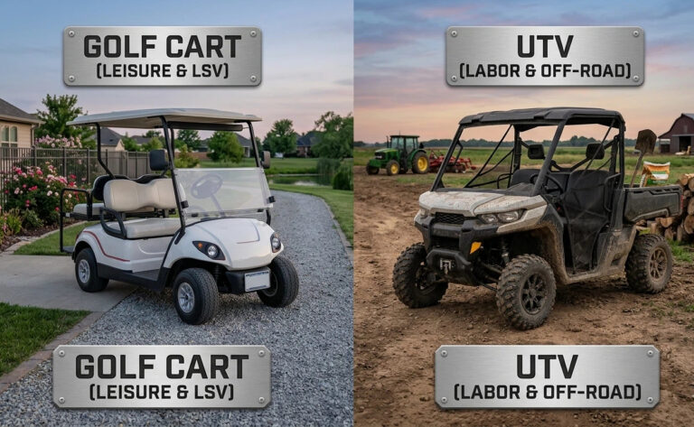 Golf cart vs UTV