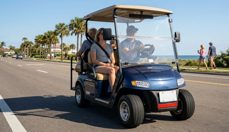 street-legal-golf-cart-lsv-conversion-beach-road electric golf cart