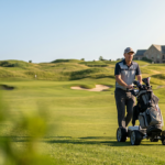 motorized golf push cart