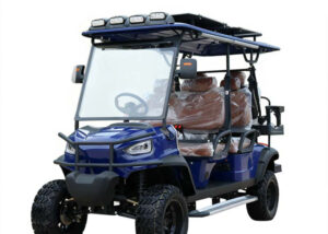 Btype electric golf cart prepared for security patrol service