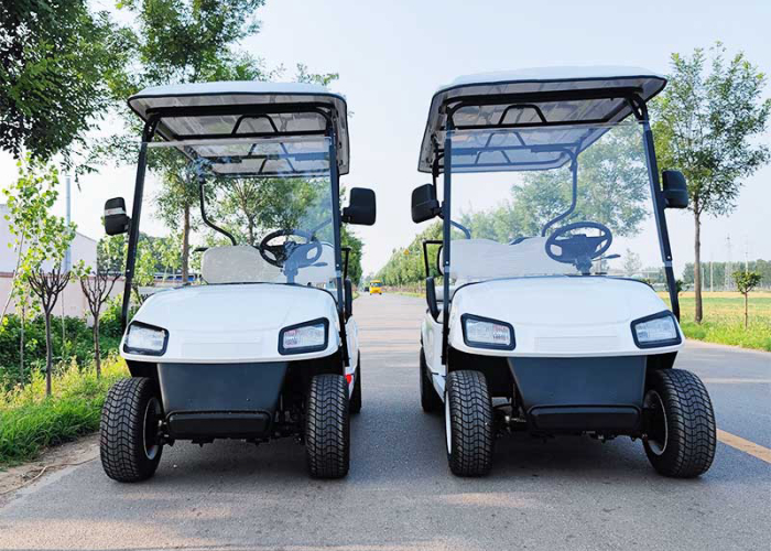 electric golf cart side profile used for route load and range planning