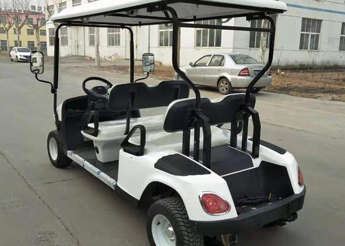 electric golf cart charging area reviewed for bay spacing cable control and operator access