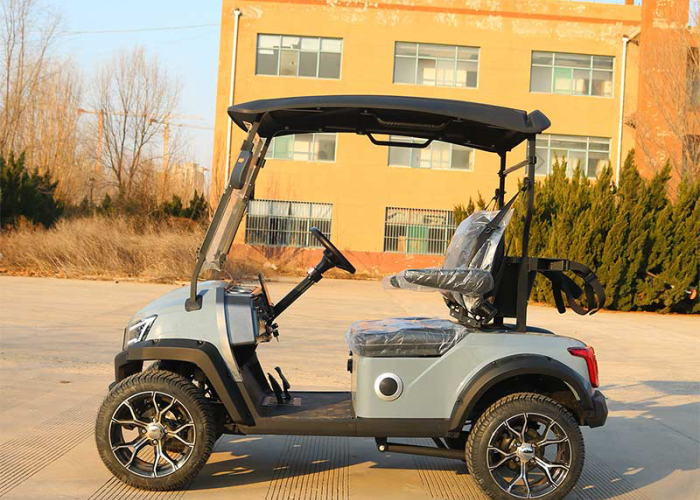 electric golf cart body and wheel areas checked for dirt and corrosion